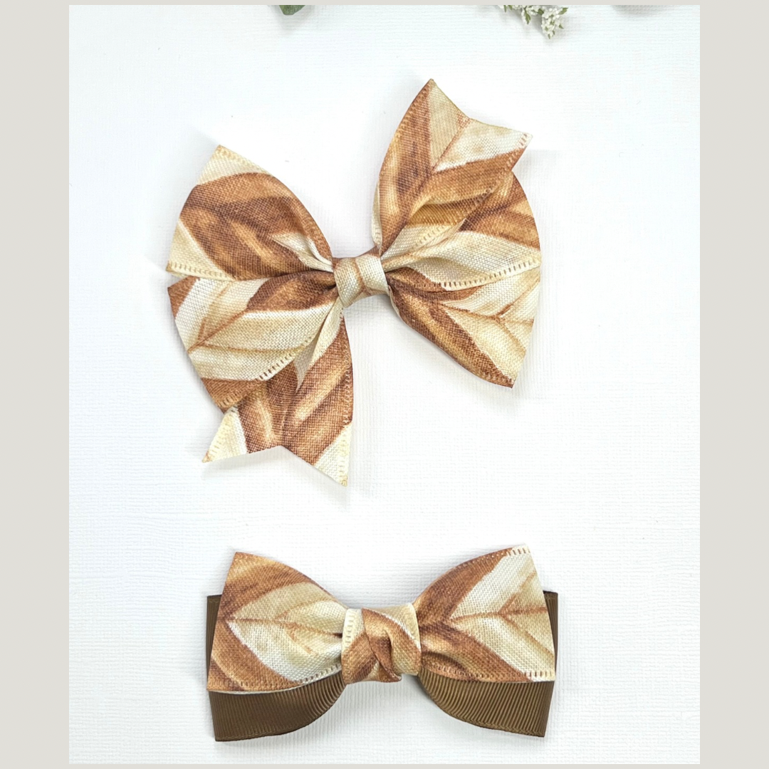 Fall Collection Hair Clips Bow Sets.