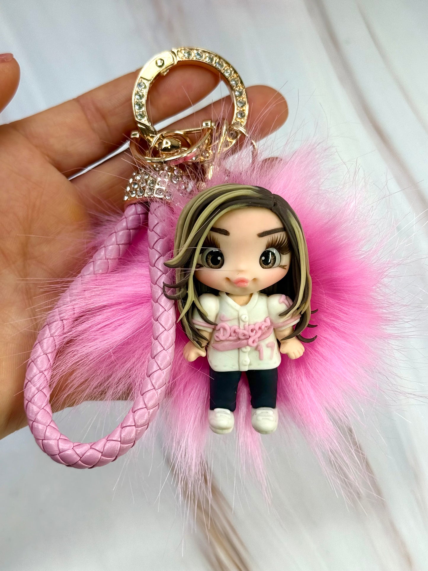 Custom Mini Doll Keychain – Personalized from Your Photo.
