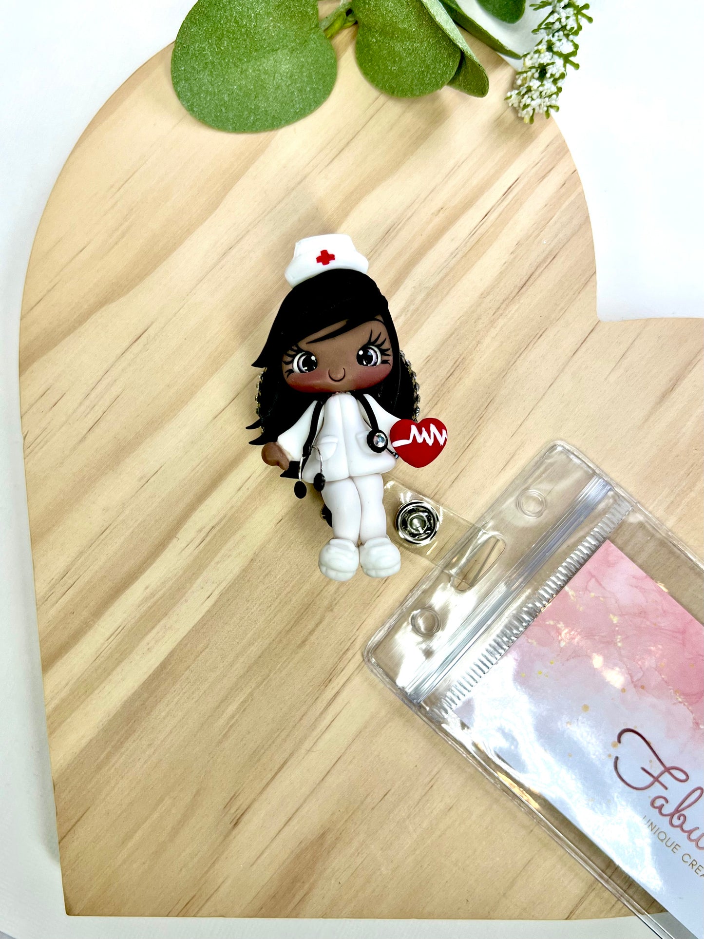 ⨠Badge Reels Decorated, add a touch of charm to your workday with these handmade clay badge reels! Perfect for healthcare heroes, teachers, or anyone who wants to showcase their personality while staying professional. ššØ #HandmadeWithLove #BadgeReels