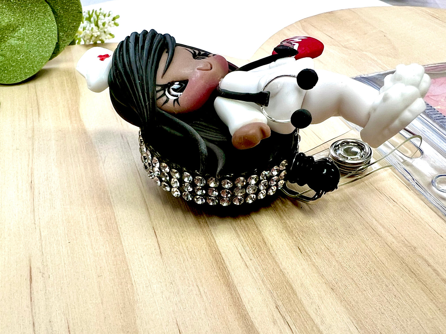 ⨠Badge Reels Decorated, add a touch of charm to your workday with these handmade clay badge reels! Perfect for healthcare heroes, teachers, or anyone who wants to showcase their personality while staying professional. ššØ #HandmadeWithLove #BadgeReels