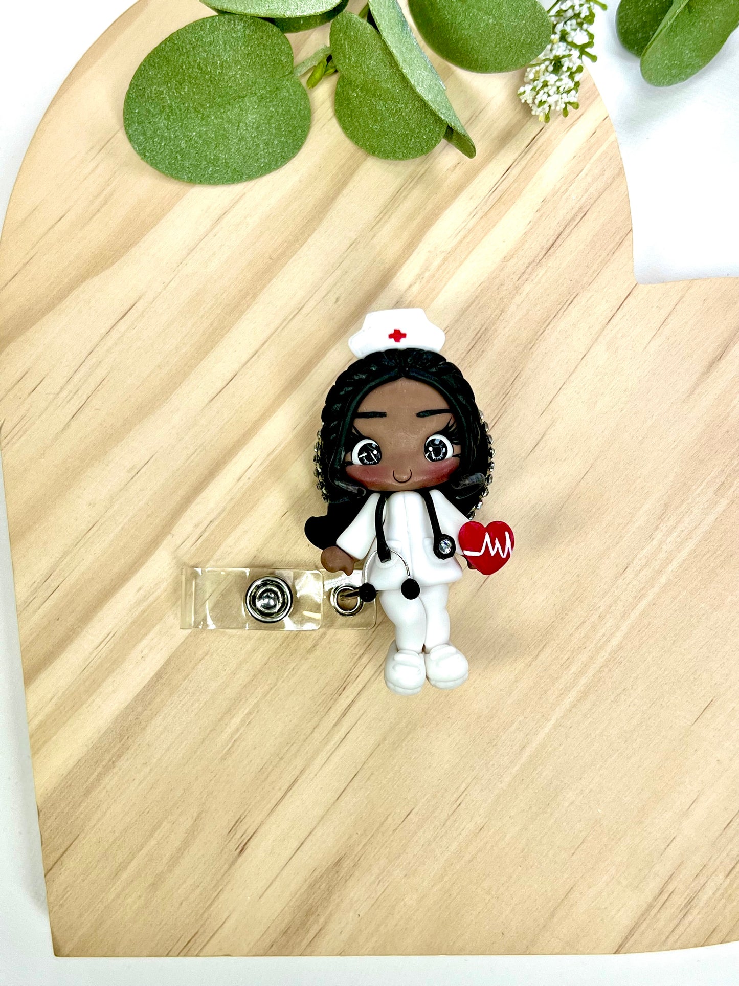 ⨠Badge Reels Decorated, add a touch of charm to your workday with these handmade clay badge reels! Perfect for healthcare heroes, teachers, or anyone who wants to showcase their personality while staying professional. ššØ #HandmadeWithLove #BadgeReels