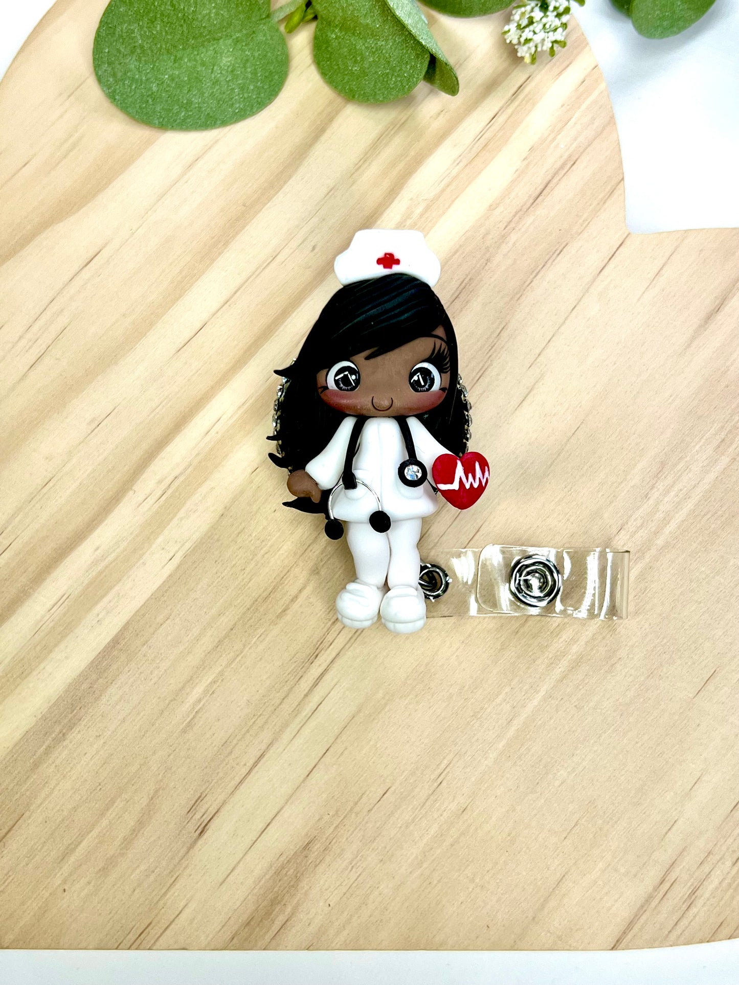 ⨠Badge Reels Decorated, add a touch of charm to your workday with these handmade clay badge reels! Perfect for healthcare heroes, teachers, or anyone who wants to showcase their personality while staying professional. ššØ #HandmadeWithLove #BadgeReels