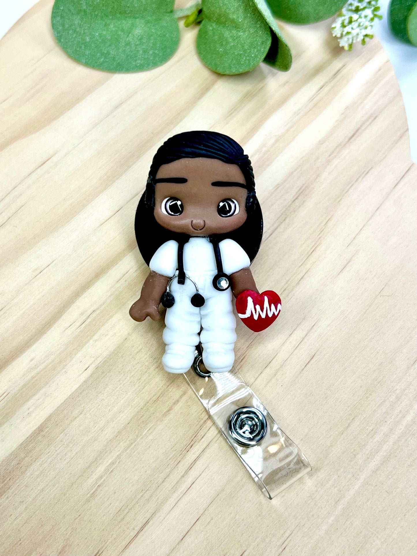 ⨠Badge Reels Decorated, add a touch of charm to your workday with these handmade clay badge reels! Perfect for healthcare heroes, teachers, or anyone who wants to showcase their personality while staying professional. ššØ #HandmadeWithLove #BadgeReels