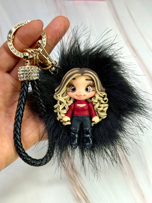Custom Mini Doll Keychain – Personalized from Your Photo.